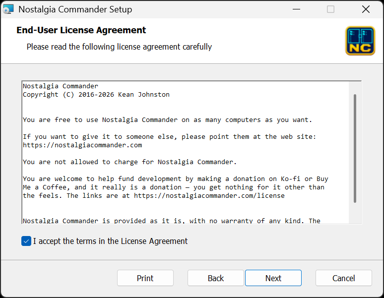 The licence agreement